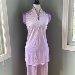 Vintage Lilac Sleeveless Pajama Set